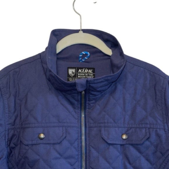 KUHL Womens Navy Brazen Jacket Size Small Quilted Blue Jacket Full Zip - Picture 4 of 15